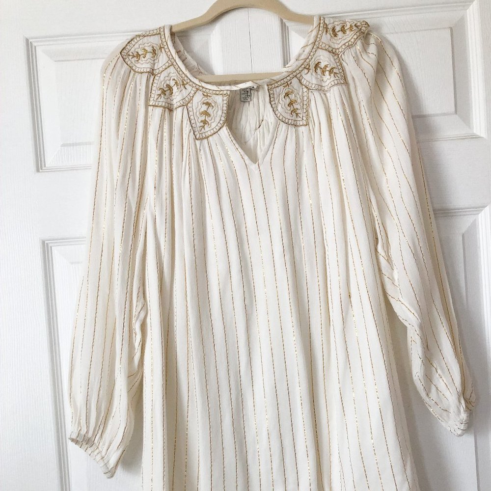 Bohemian White Mini Dress